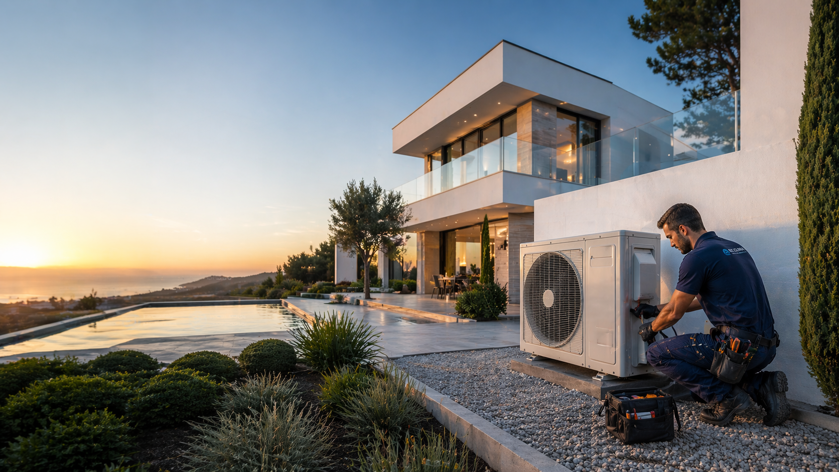Instalación de aire acondicionado en hogar de lujo Málaga